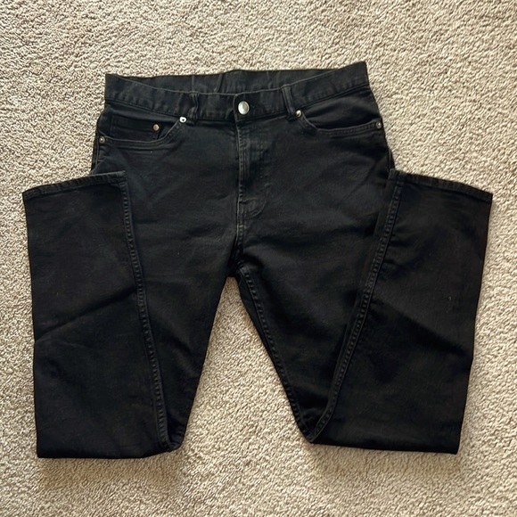 H&M Other - EUC SLIM COUPE ETROITE BLACK PANT SIZE 33/32